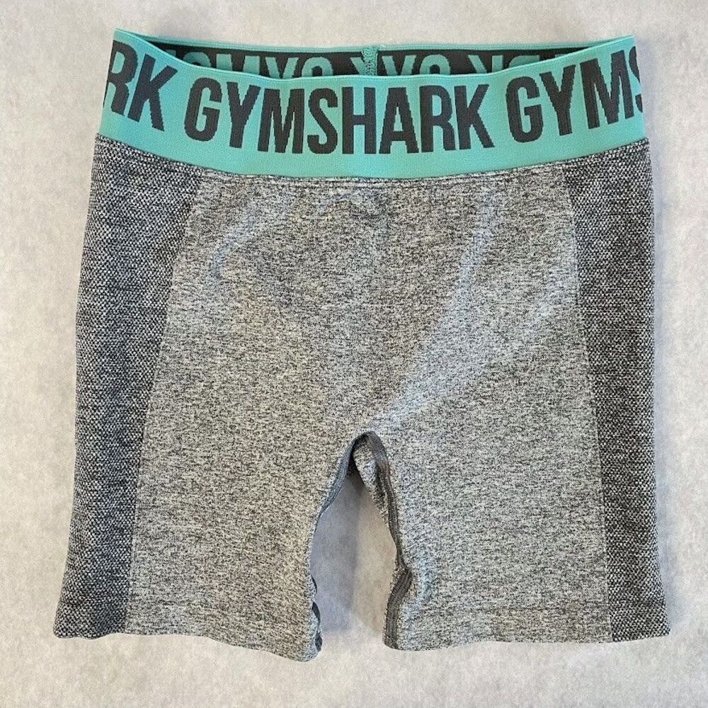 Gymshark Flex Shorts Womens Small Gray Mid Rise Butt Lifting Fitness Shorts NEW!